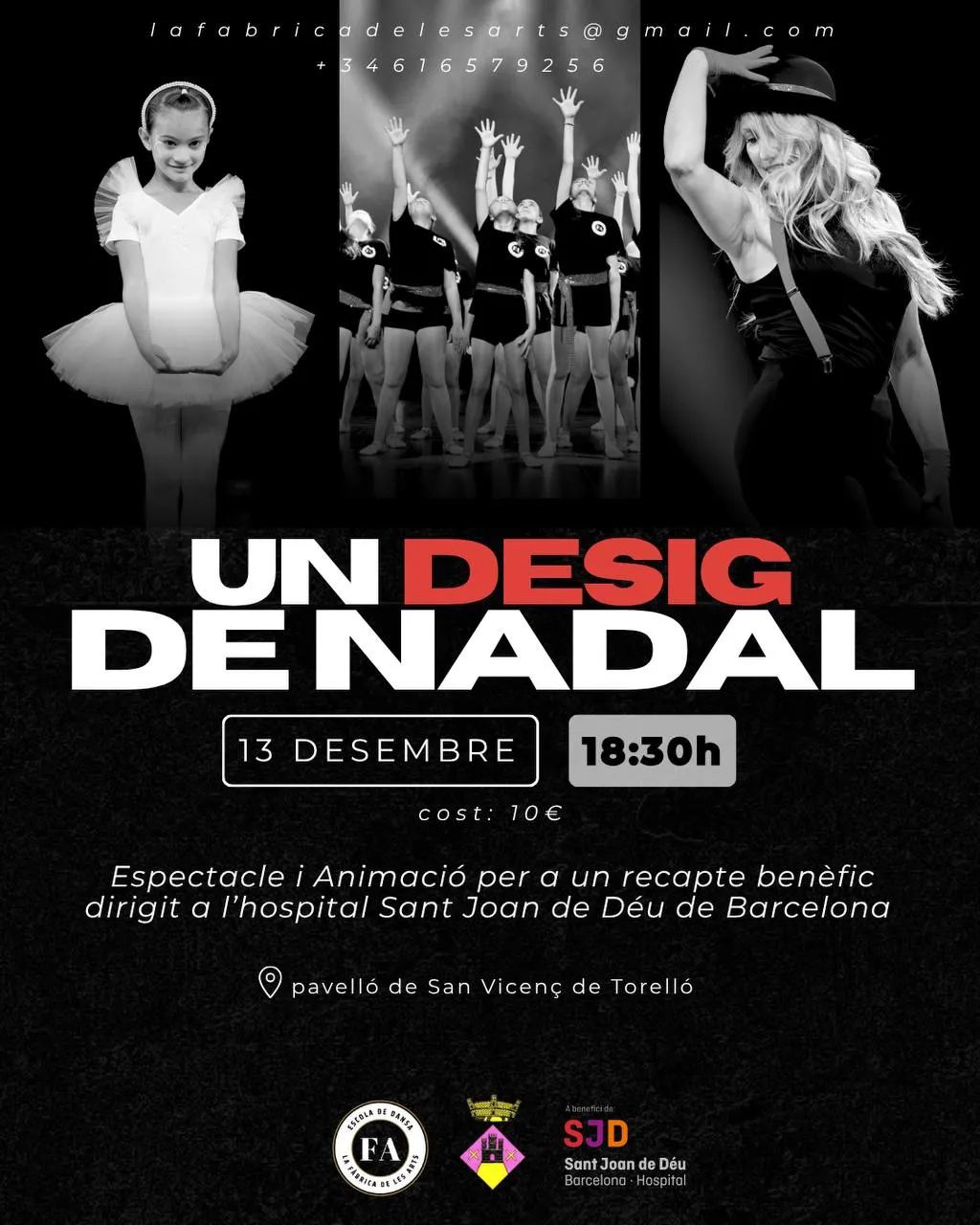 Un Desig de Nadal — espectacle benèfic per a l'Hospital Sant Joan de Déu